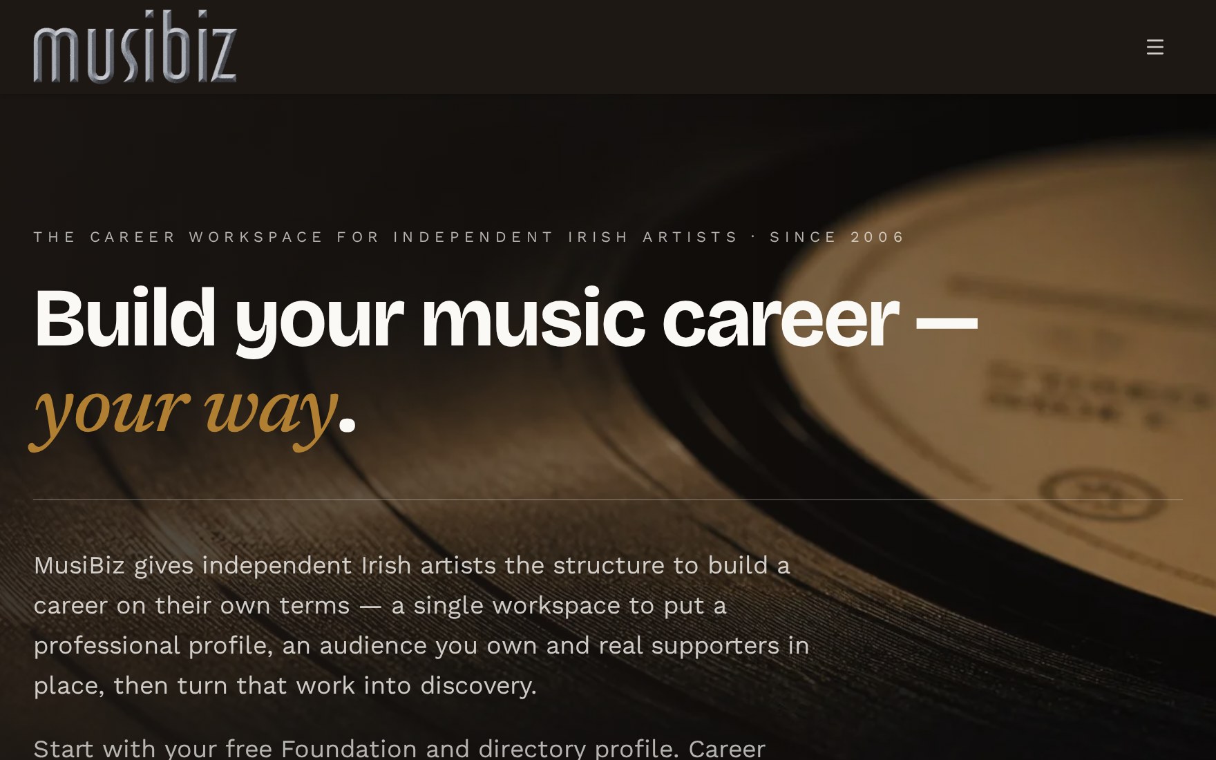 Musibiz — website